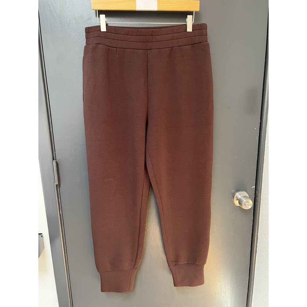 Varley The Slim Cuff Pant Sz XL 27.5 Doublesoft Brown Womens